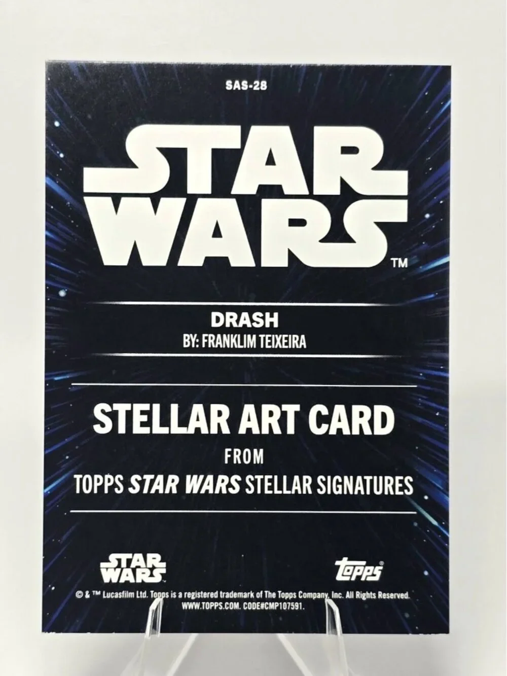2025 Topps Star Wars Smugglers Outpost Drash Stellar Art Card #SAS-28